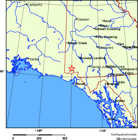Map of Earthquake Localities