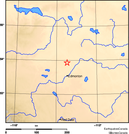 carte des environs du s&eacute;isme