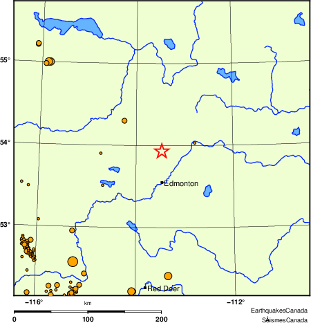 carte des des s&eacute;ismes de magnitude 2,0 et plus depuis 2000