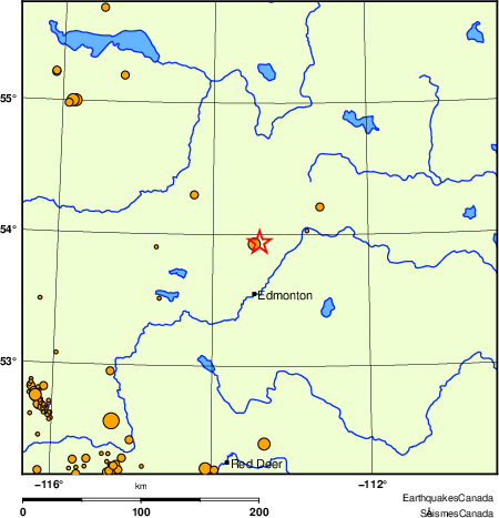 carte des des s&eacute;ismes de magnitude 2,0 et plus depuis 2000