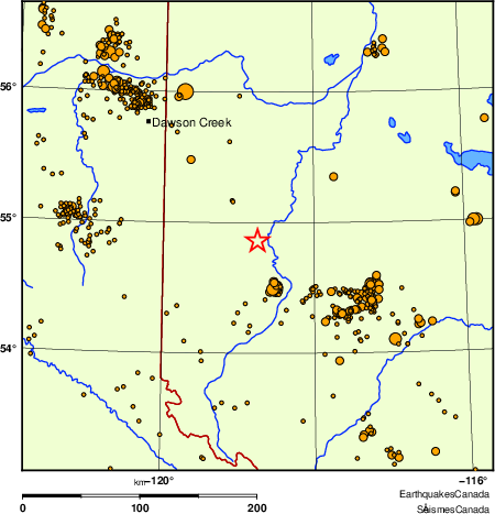 Map of earthquakes magnitude 2.0 and larger, 2000 - present