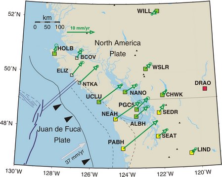 Map of Strain Build-Up