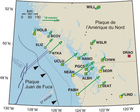 Carte de la déformation en construction